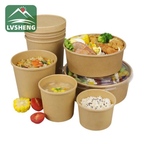 Kraft Paper Bowl örugg fyrir að taka mat?