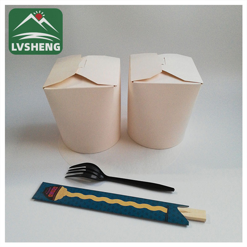 Brún pappírsskál fyrir Takeaway Paper Bowl